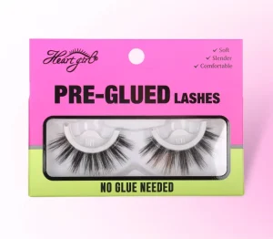 Self Adhesive Eyelashes Faux Mink Lashes No Glue Full Strip Eyelashes Customized One Pair Packaging Lashes