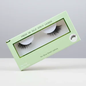 Self Adhesive Half Lash Glue Free Press On 3D Fluffy Winged Lashes Reusable Waterproof Manga Style Half Eye Lashes For Party