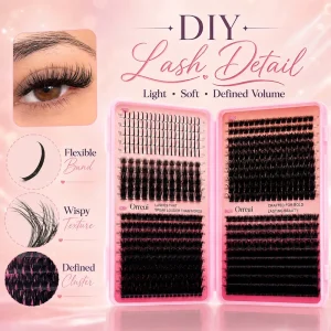 Self-Adhesive Lash Book Large Capacity Manga Lash Segments Eyelash Clusters Natural False Lashes