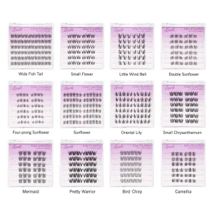 Self Adhesive Lash Clusters 6 Rows Press on Lashes No Glue DIY Cluster Eyelashes Custom Logo Pre Bonded Lashes