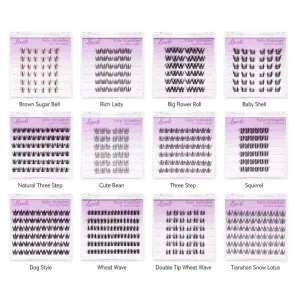 Self Adhesive Lash Clusters Bulk 6 Rows Pre Glued Press on Segmented Lashes in Multiple Styles