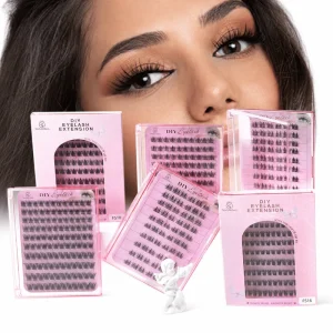Self Adhesive Lash Clusters Cat Eye 10 Rows Ready to Ship Fluffy Faux Mink DIY Eyelash Extensions