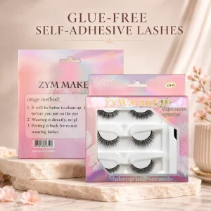 Self Adhesive Lash Clusters Glue Free Self Stick Band Clear Adhesive Strip Cluster Lashes Custom Styles for DIY Makeup