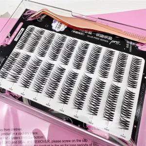 Self Adhesive Lash Clusters Thin Band Lashes No Glue Press On Self Adhesive Cluster Lashes MJQJ