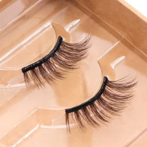 Self Adhesive Lower False Lashes Full Strip Natural look Pre Glued Half Eyelashes J Curl Bottom Wispy Lash No Glue