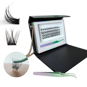 Self Adhesive Natural Lash Clusters Press Individual Lash Extension Pre Bonded Lashes Kit Super Soft Lasting 7-10 Days Synthetic