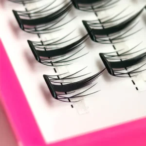 Self Adhesive Natural Looking Cluster Lash Extensions Reusable Fan Eyelashes with No Glue Needed