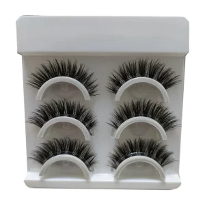 Self Adhesive No Glue Needed Faux Mink Eyelashes Preglued Reusable Self Adhesive Eyelashes Without Glue Eye Lash