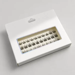 Self Adhesive Plant Fiber Handmade Eyelash Clusters Press On Lashes No Glue Needed Reusable Cruelty Free DIY Full Strip 0.12mm