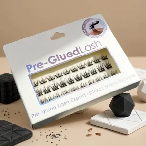 Self Adhesive Plant Fiber Handmade Eyelash Clusters Press On Lashes No Glue Needed Reusable Cruelty Free DIY Full Strip