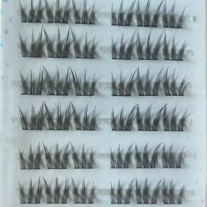 Self-Adhesive Pre-Glued Reusable Eyelashes 60 Clusters 10 Rows Multi-Style
