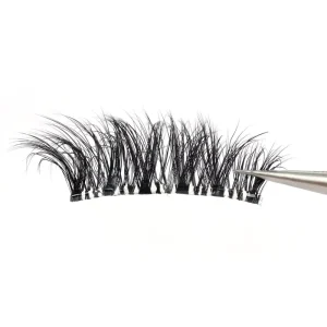 Self Adhesive Pre Glued Vegan Cruelty Free Lashes Strips Press On Half Strip Lashes Natural Lash