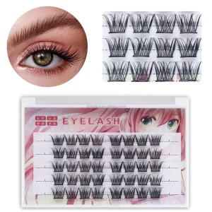 Self-Adhesive Press-On Lash Clusters Reusable DIY Eyelash Extensions Pre-Glued