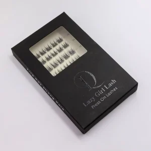 Self Adhesive Reusable Press On Lashes Kit Synthetic Hair Handmade Invisible Cruelty Free 3D Effect Transparent Band 7 15 Days