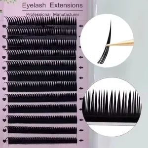 Self Adhesive Silk Mink Fan Eyelash Sets 25mm Natural Wet Fully Lashes Vendor’s 25mm Natural Fully Lashes Eyelash Extensions