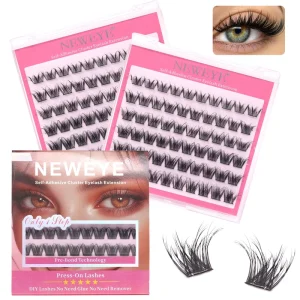 Self Adhesive Strip Eyelashes No Glue Needed Safe Mild Material Non Irritating Reusable Natural Look Lashes