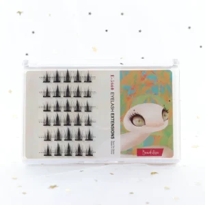 Self Adhesive Technology No Glue Needed Lashes Soft Diy Segment Lashes Extension Kit Pre Cut Diy Eyealsh Private Label
