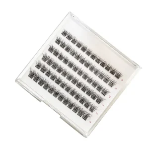 Self Stick Press on Eye Lashes Cluster No Glue Needed Self Adhesive Glueless Lash Clusters