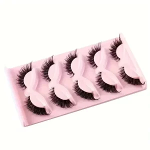 Semi Hand Made Russian Curl Full Strip False Eyelashes Thick Curly Big Curve European American Cat Eye Style Fluffy