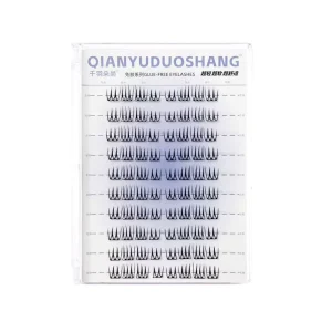 Semi Handmade Synthetic Hair False Eyelashes C Curl 0.07mm Thickness Vegan Cruelty Free 3D Natural Soft Private