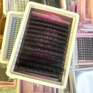 Sharp Tip Dark Black Thickened Strong Grafting Force No Falling Perfect Salon Home DIY Makeup Spike Cluster Lashes