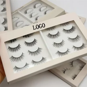 Sharpening Faux Mink Eyelash Superfine Black Band Durable Cotton Strip Eyelashes Bulk 3d Custom Natural Lashes