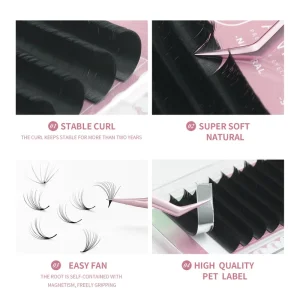Shiny Camellia PBT Natural Long Eyelashes Single Root Multiple Grafting Do Not Fall Apart Flowering Internet Famous