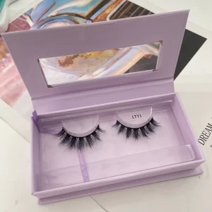 Short Full Strip Lashes with Paper Box for Wispy Fluffy Natural Long 3d Mink Eyelashes Vendor 10 13mm Lashes