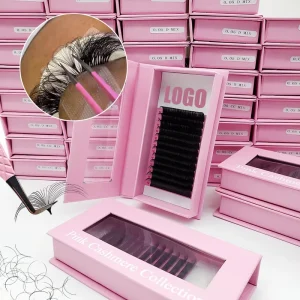 Silk Classic Individual Cashmere Lash Extensions Dark Black Matte Mega Soft Eyelash Extensions Volume Lash Trays Supplies