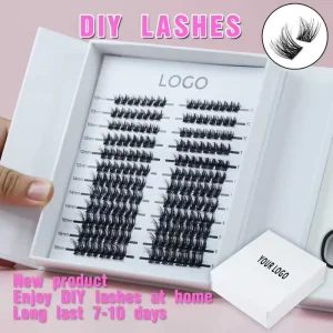 Silk Cluster Lashes New Package Cluster Segment Kit Press on Bottom Lashes C Curl Ultra Thin Band Fluffy D Curl Lash Clusters