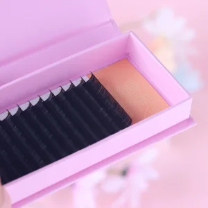Silk Material and Hand Made Type Same Length Eyelash Extension