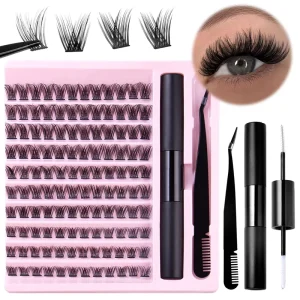 Silk Premium Lash Extension Trays Dramatic Fluffy Mink Eyelashes Eye Lashes Box Sets Custom Eyelash Curler with logo