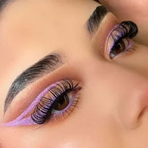 Silk Volume Russian D Curl Strip Lash Extension 22mm Faux Mink Eyelashes Supplies
