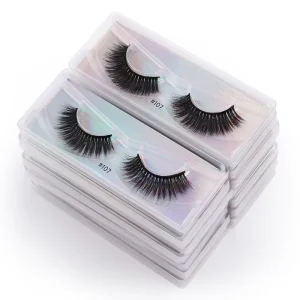 Single Pair Flash Packing Series Full Strip Lashes Private Label Black Wispy Faux Mink Silk Eyelashes 10 Styles to Choose