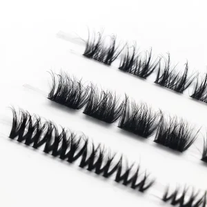 Single Soft Fine Flexible Band False Eyelashes Extensions Nature Handmade Bionic Diy Cluster Lashes