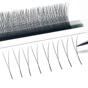 Single Tip 2D Y Shape Lashes Handmade Soft Natural Y Clover Eyelash Extension Supplies