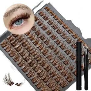 Slender Tapered Flared Wing Cluster Lashes Fine Outer Ends Brighten Eye Shape Wedding Banquet Styling