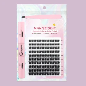 Snowdrop Clean White DIY Cluster Eyelash 27D C Curl 8-12mm Ultra Pale Clean Fresh Crisp Soft Sheer Snow Day School Look