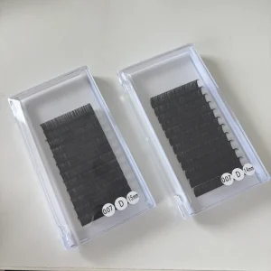 Soft 0.02 0.03mm CD Curl Handmade Natural Long Custom Packaging Eyelash Extensions Velvet Matte Extension