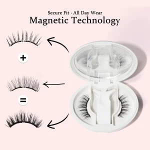 Soft Band Magnetic Eyelashes No Glue Easy to Wear Natural Reusable Soft Magnetic Lashes with Applicator