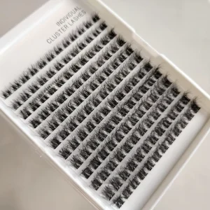 Soft DIY Cluster Lashes Matte Finish Eyelash Clusters Natural Volume Cat Eye Style Fluffy Volume Eyelash Clusters