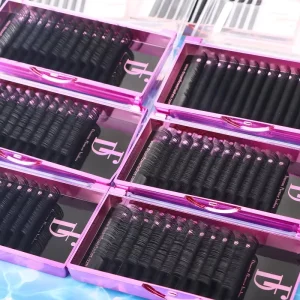 Soft Eyelash Extensions Trays 25mm Volume Private Label Cashmere Lashes