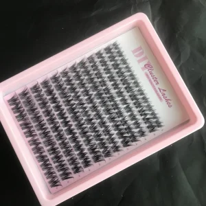 Fashion RendySpiky Pre segmented Lashes Multi layer 3D Design Oil proof Durable Create Exquisite Eye Makeup Spike Cluster Lashes