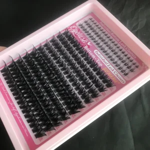 Soft Faux Mink CD Dual Curl 8 20mm Size Thin Invisible Band Waterproof Reusable Hypoallergenic Spike Cluster Lashes
