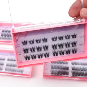 Soft Good Quality Lash Cluster Cashmere Glue Free Self Adhesive Segmented Diy Eyelash