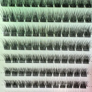 Soft Individual Fluffy Faux Mink Cluster Eyelash Extensions Full Strip DIY Cluster Lashes Natural Eyelashes