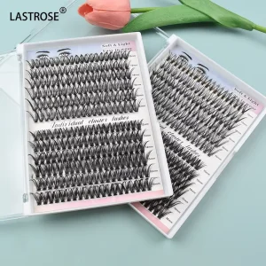 Soft Individual Self Extensions Eyelashes 8 18mm Mixed C D Curl DIY Full Strip Segmented Lashes