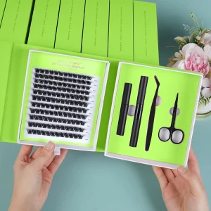 Soft Lash Extension Kit Pre-Cut DIY Lash Segment 8-16mm Custom Eyelash Cluster Kit