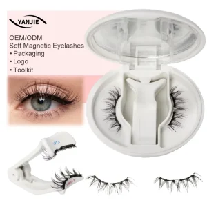Soft Magnetic Eyelashes Factory Soft Magnetic Lashes with Applicator Tool travel Reusable Natural Soft Magnetic Eyelashes Kit