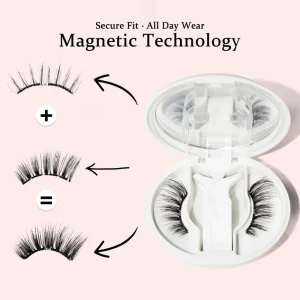 Soft Magnetic Eyelashes Kit No Need Glue Easy to Wear Magnetic Lashes Magnet False Eyelashes with Applicator